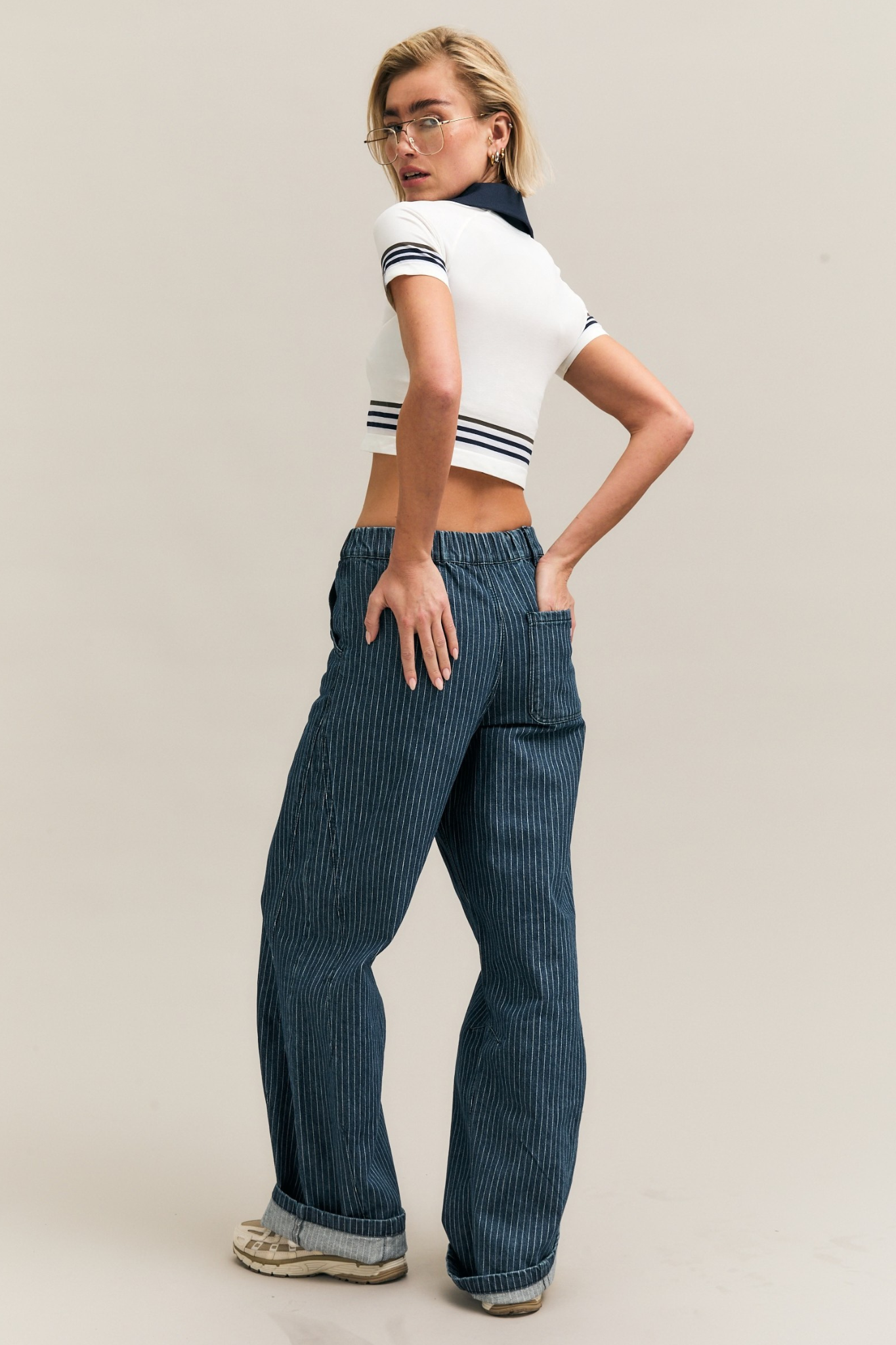 In Line Denim Trouser