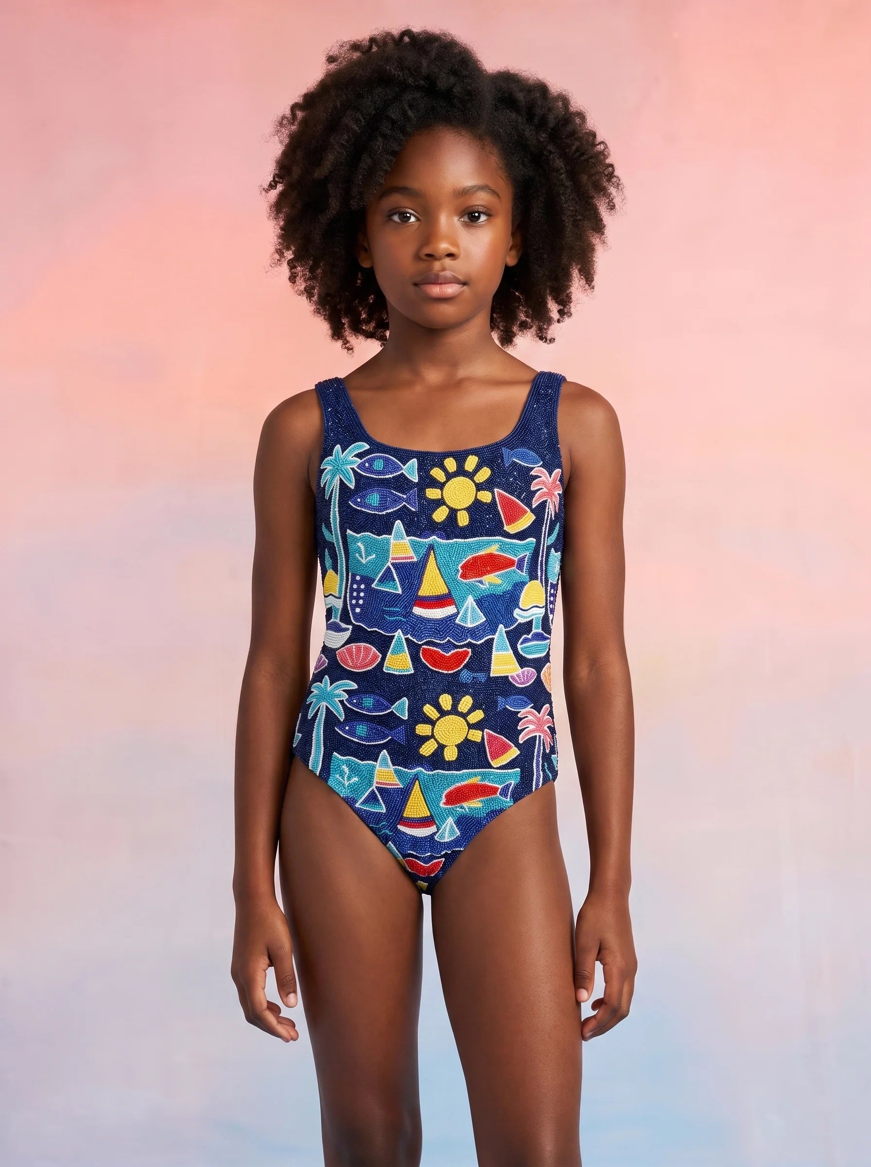 Lume Swell Kids Swimsuit Multi Colour