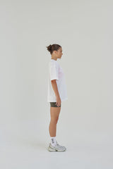 Unisex Oversized Cotton T-Shirt With "Rise Above It All" Logo -White R1