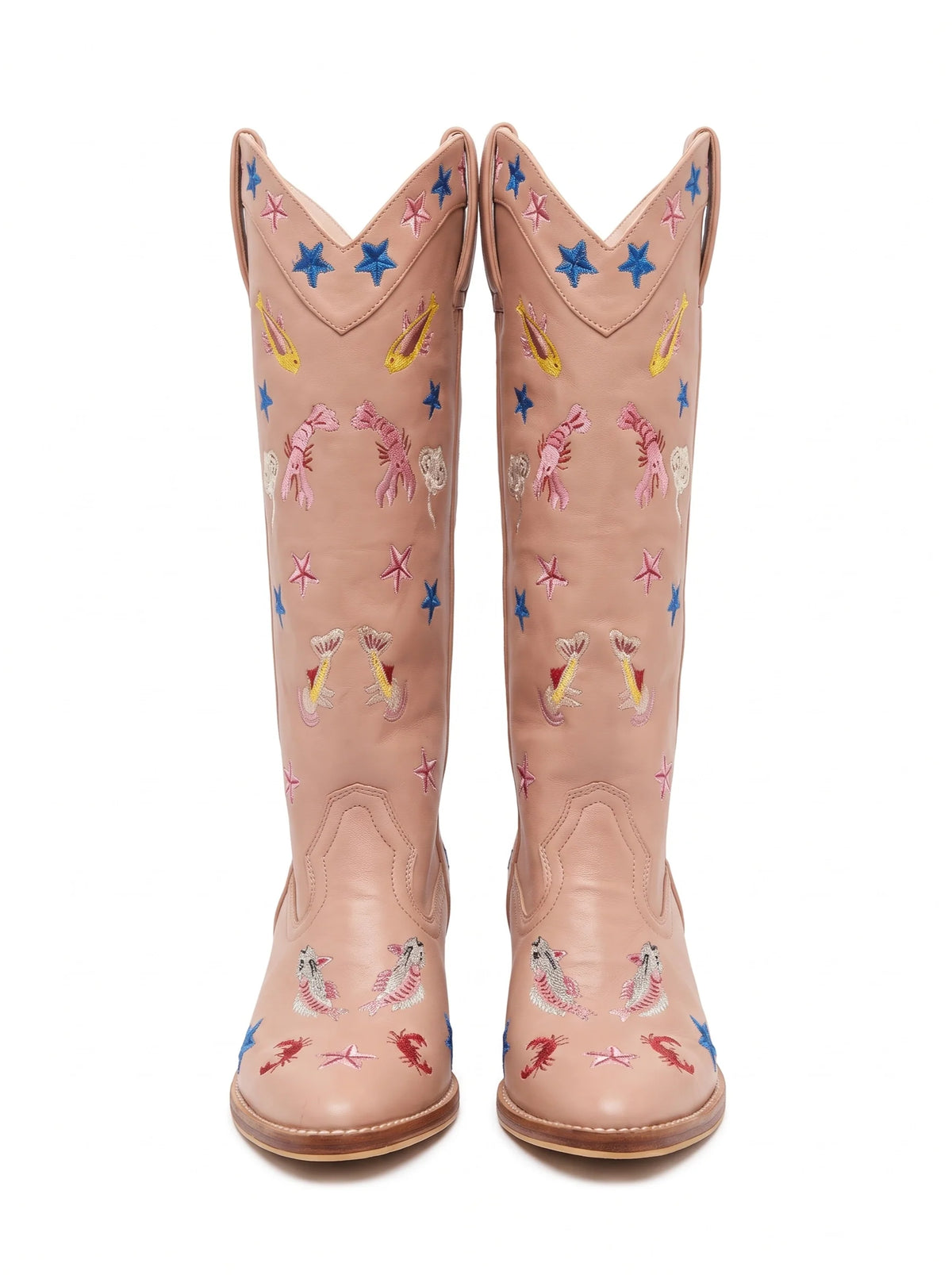 Arizona Embroidered Leather Boots