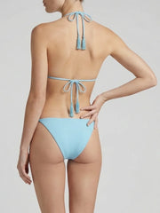 Isla Embellished Triangle Bikini Top