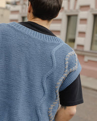 Blaivi Vasara: Baltic Blue Merino Wool Vest