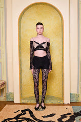 The Party Edit Lace Leggings With Built-in Ribbed Shorts