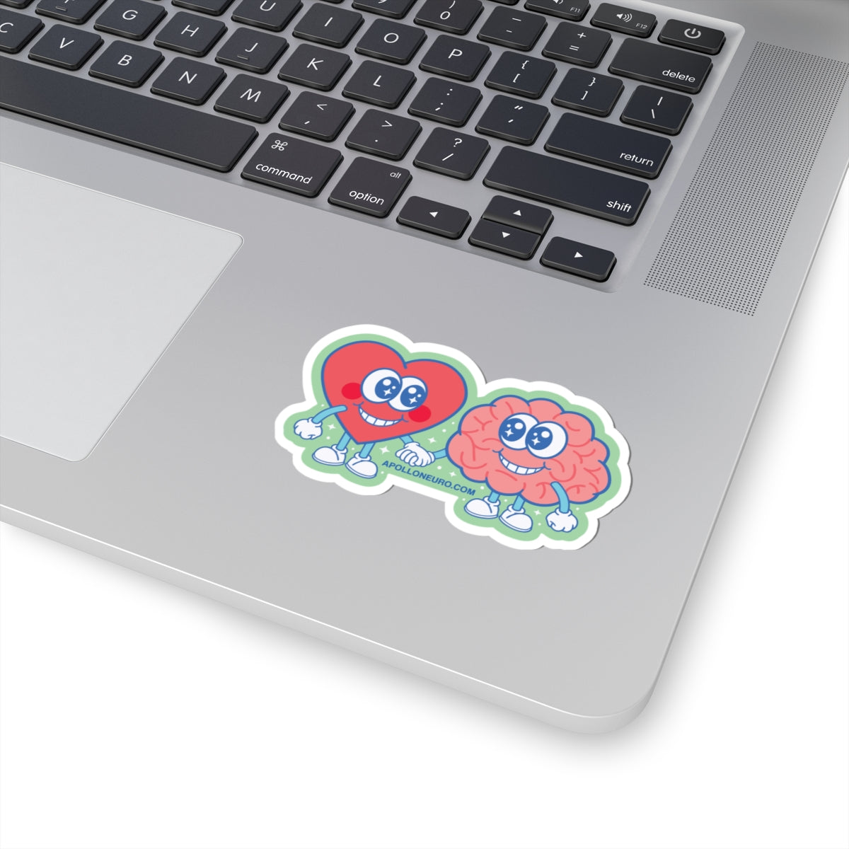 Copy of Heart & Brain Friends Sticker — Cute Retro Kiss-Cut Decal
