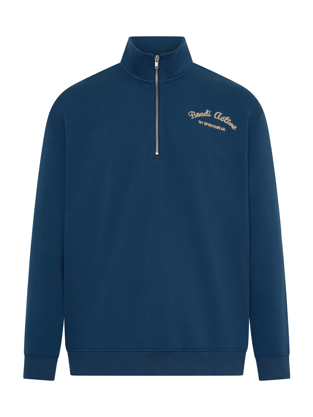 Forma 1/4 Zip Sweat - Washed Teal