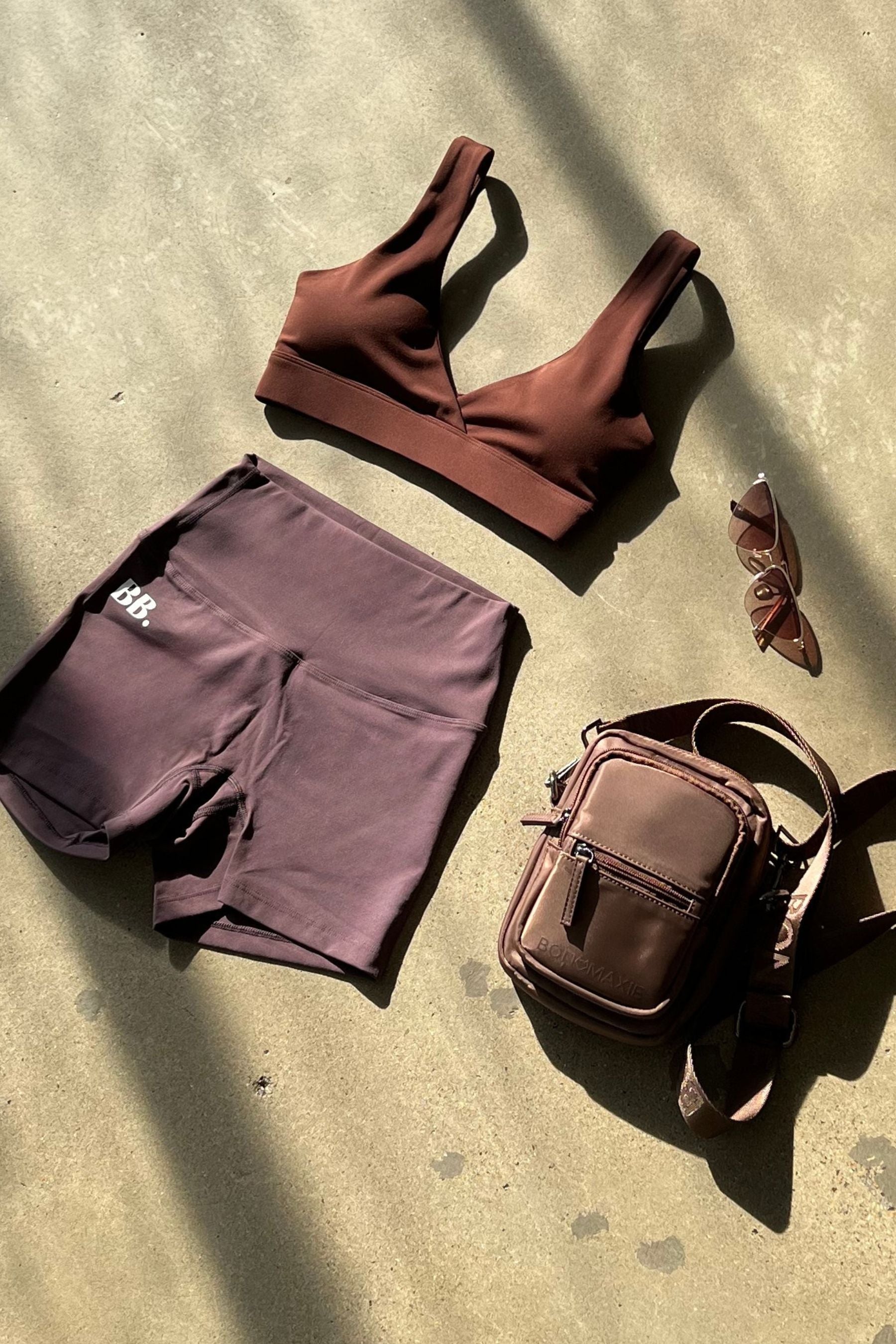 Airlift 3" Bike Shorts in Aubergine