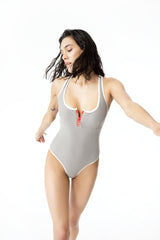 ALLYORS OLYMPIA SWIMSUIT - PEBBLE