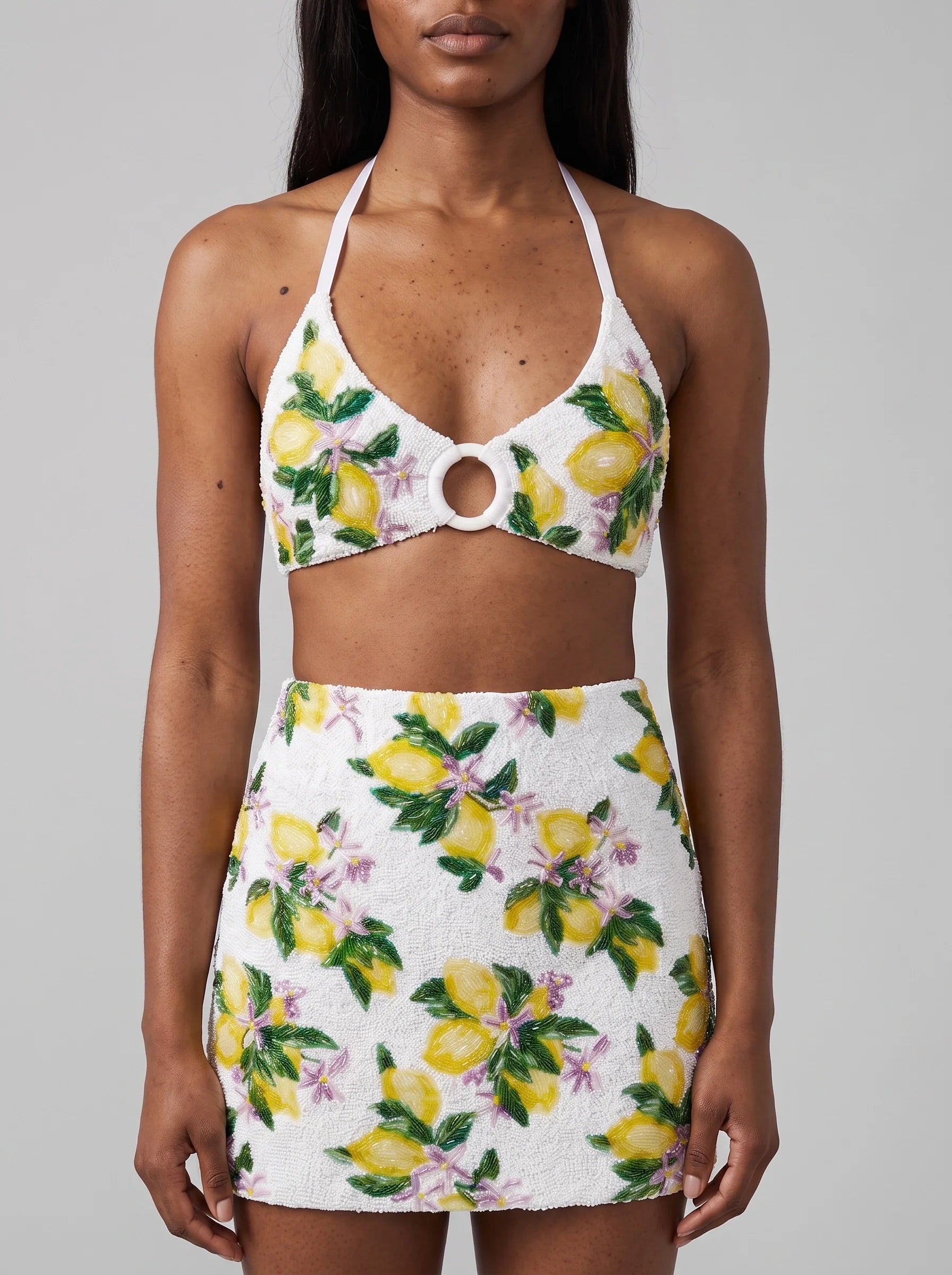 Lemon Blossom Bikini Co-Ord Skirt