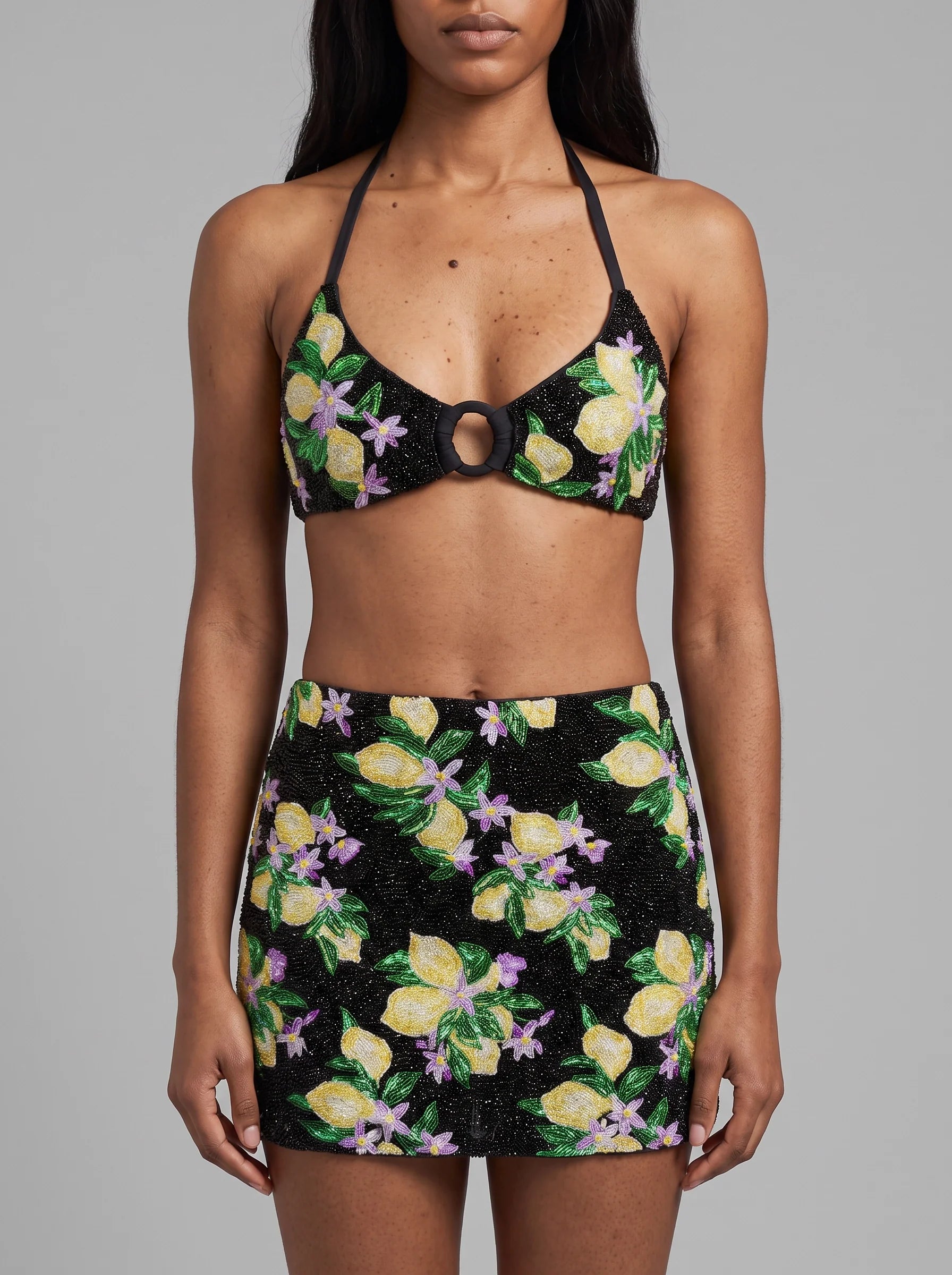 Lemon Blossom Bikini Co-Ord Skirt