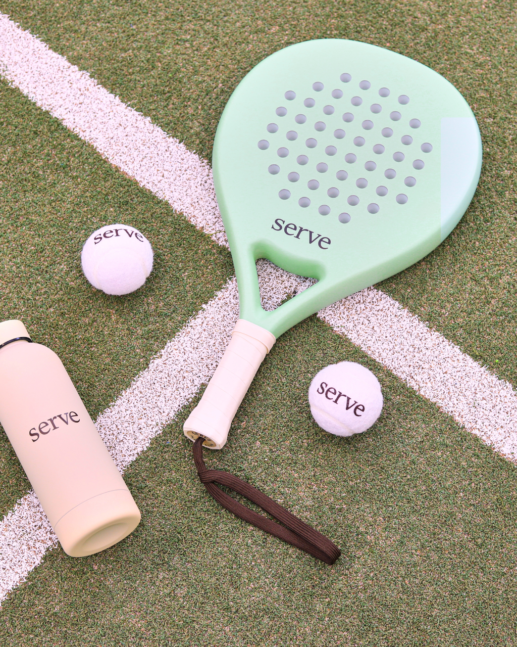 Pastel Green Padel Racquet