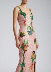 Oceanus | Disney Baloo Lagoon Pink Maxi Dress