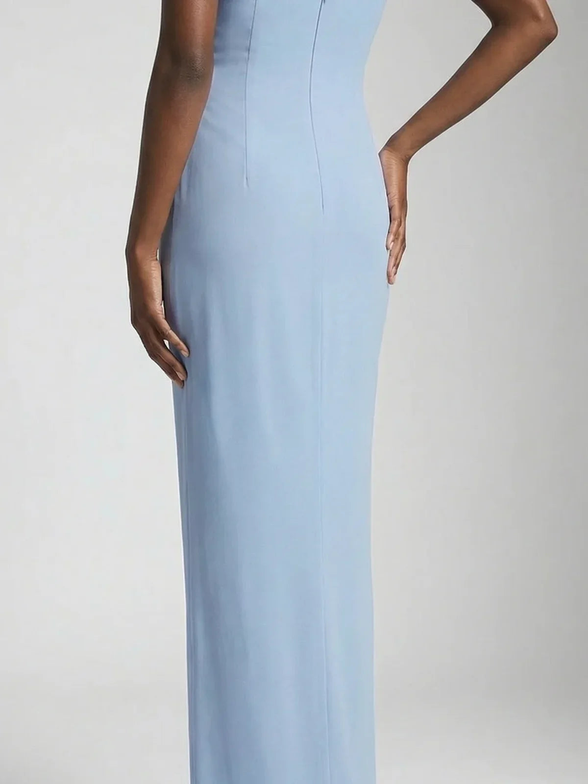 Crescent Shell Long Dress Lilac