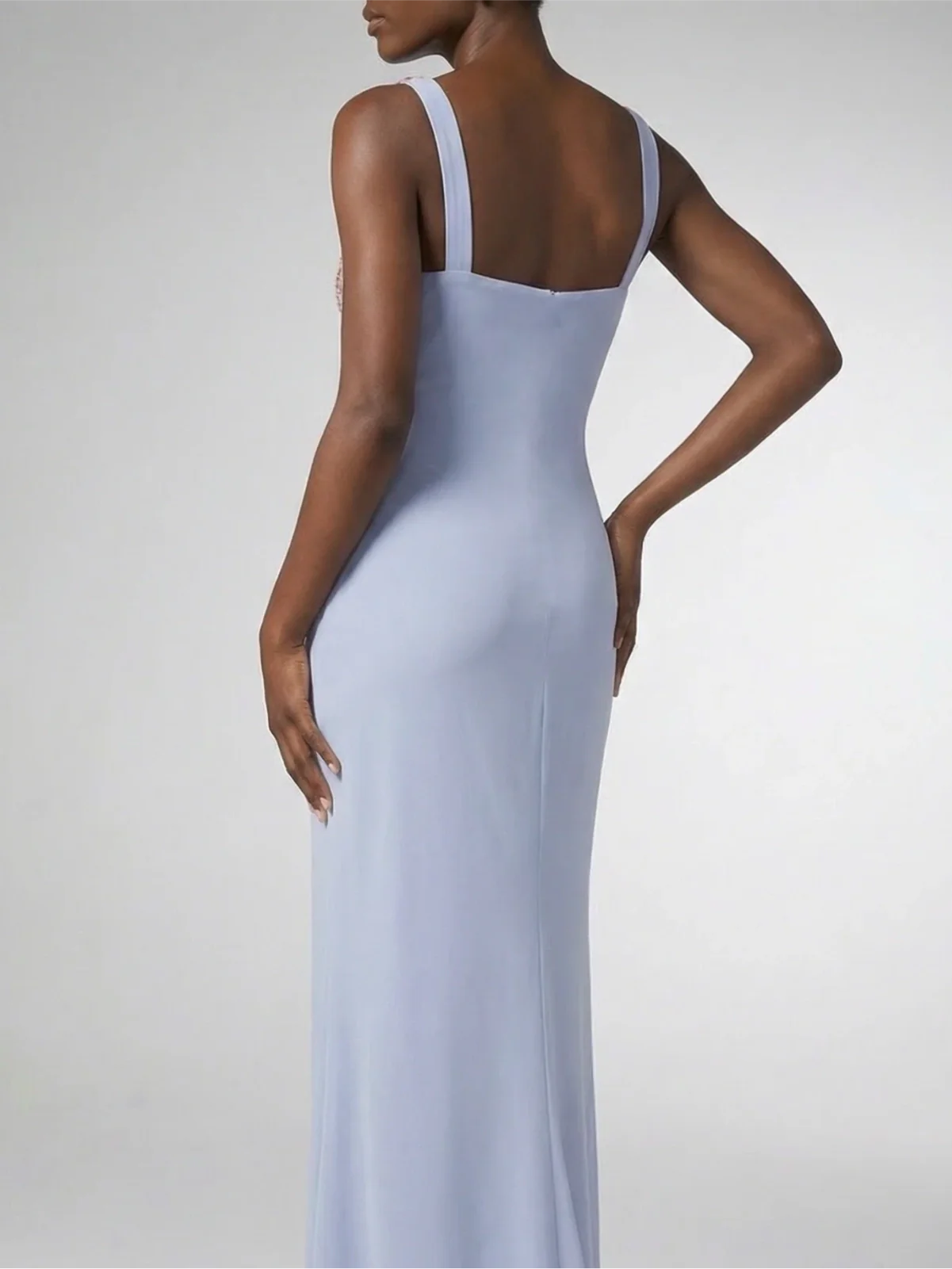 Crescent Shell Long Dress Lilac