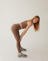 Sustainable Activewear Theo Leggings Taupe