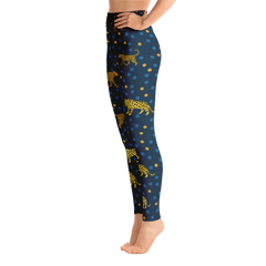 High Waist Yoga Leggings in Leopards Land