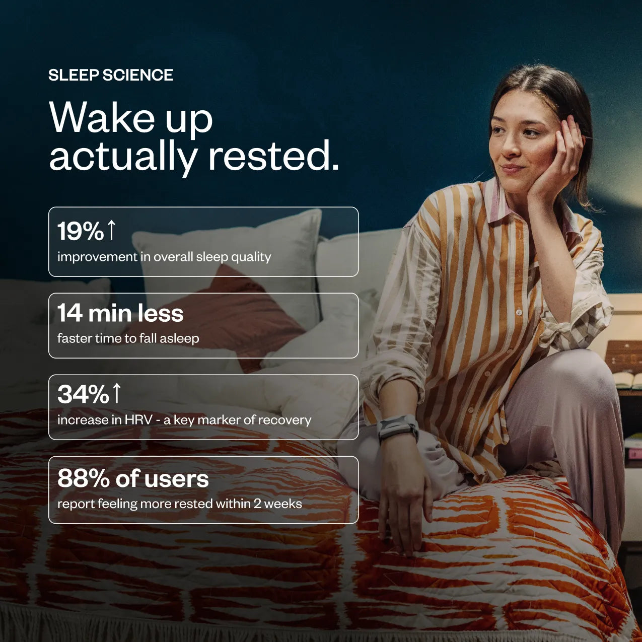 Apollo Wearable + SmartVibes AI Membership and FREE Sleep Band ($29 Value)