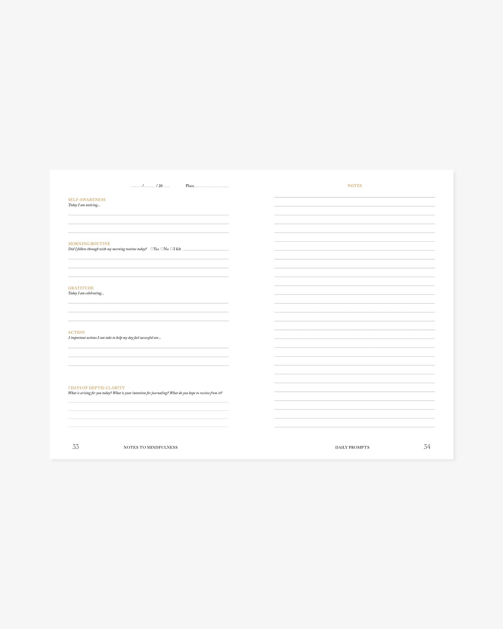 Notes to Mindfulness Journal (Downloadable) - Digital Version Sage