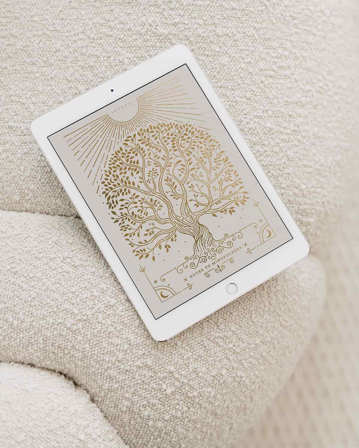 Notes to Mindfulness Journal (Downloadable) - Digital Version Linen