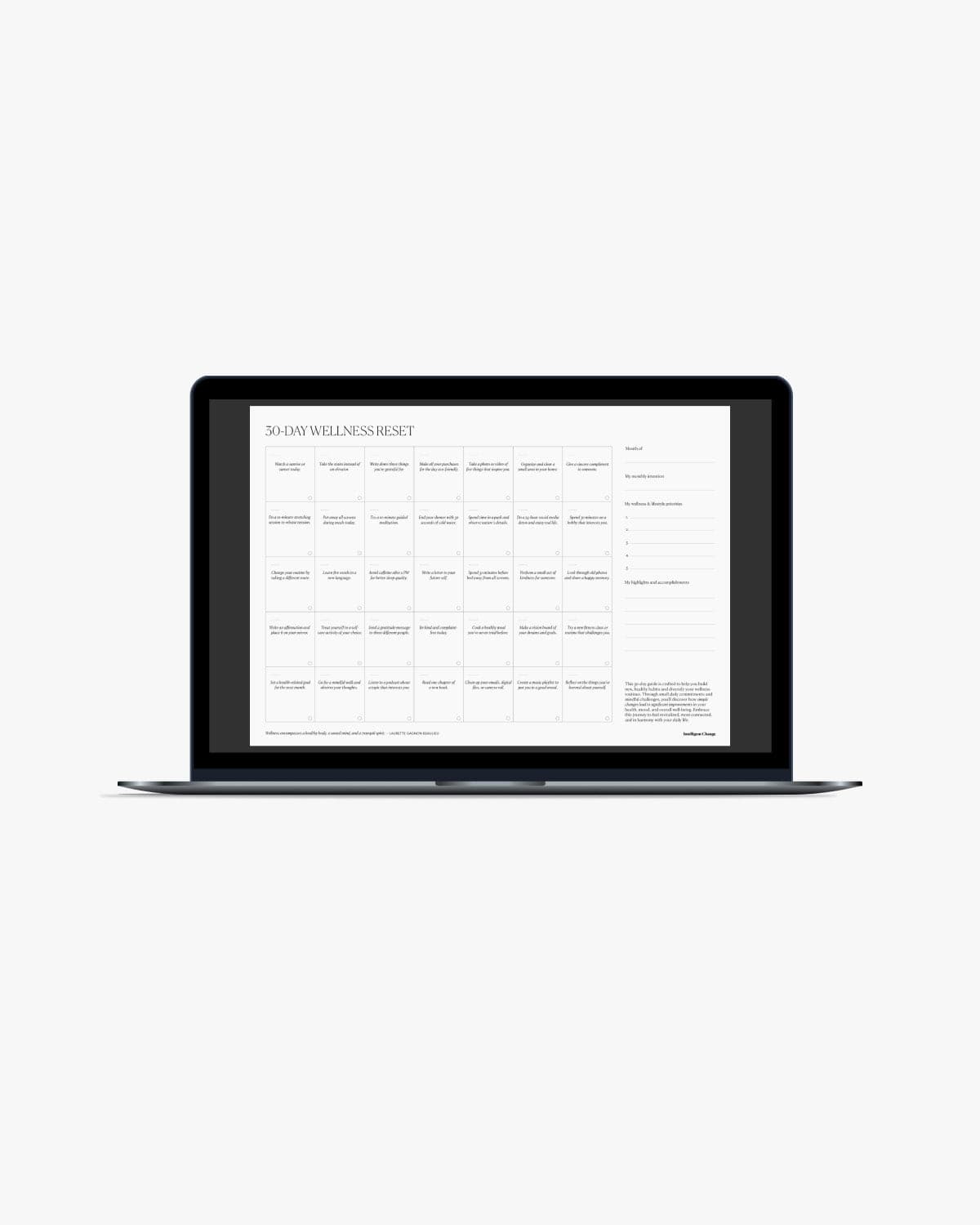 30 Day Wellness Reset Challenge