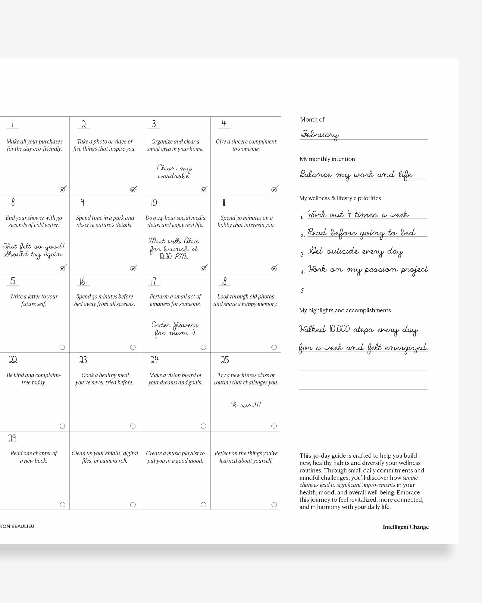 30 Day Wellness Reset Challenge