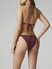 Orion Beaded Burgundy Bikini Bottom