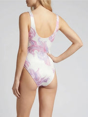 Blushed Koi White Base Swimsuit