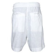 Tied Linen White Shorts