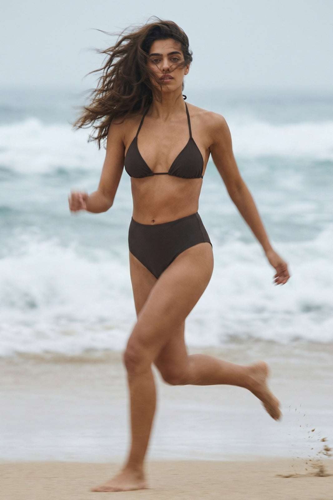 Bikini Top Triangle ― Coffee