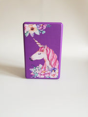 Children's Yoga Block Unicorn Purple