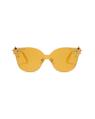 Oceanus X SOJOS Glowheart Sunglasses Yellow
