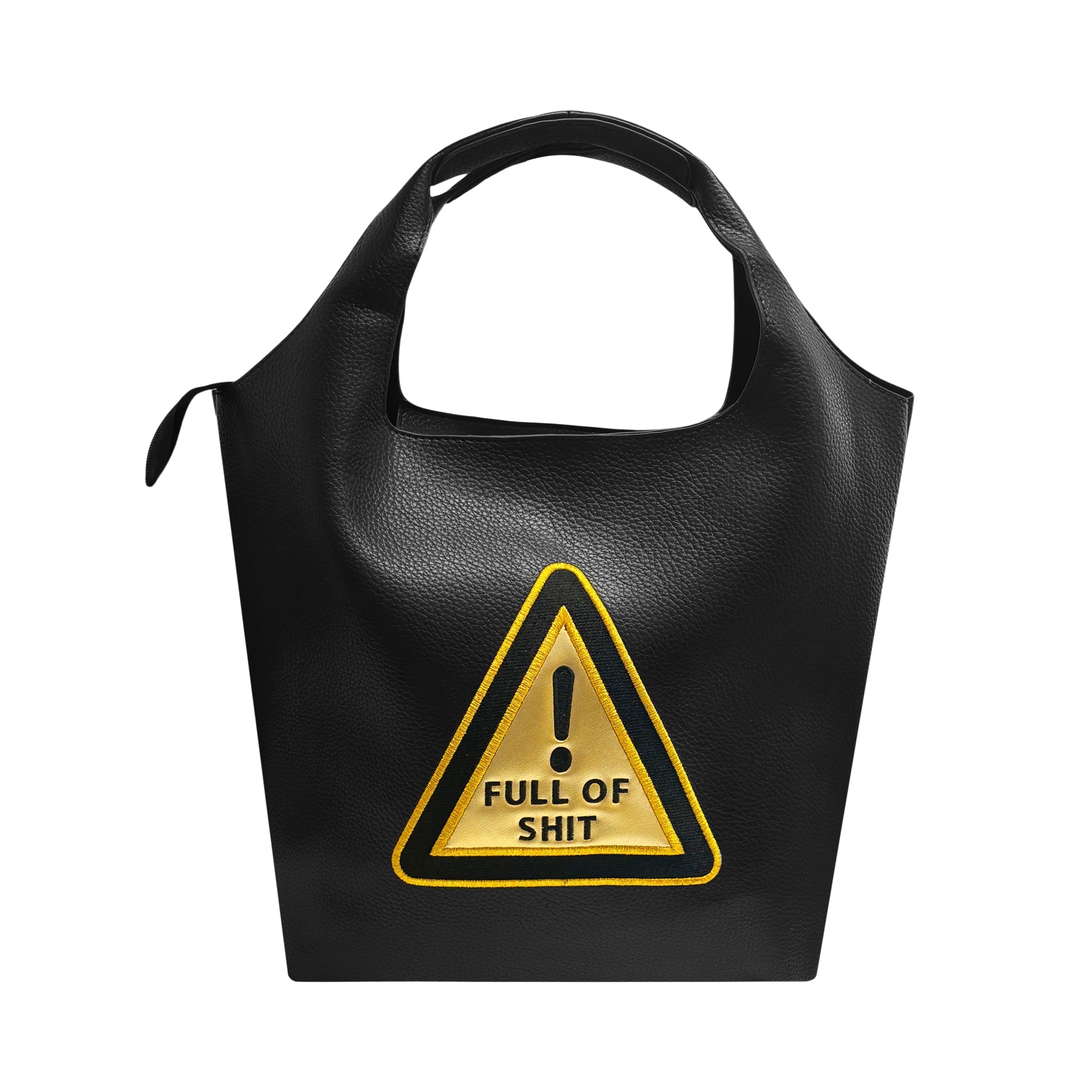 Warning Full of Shit Bucket Bag