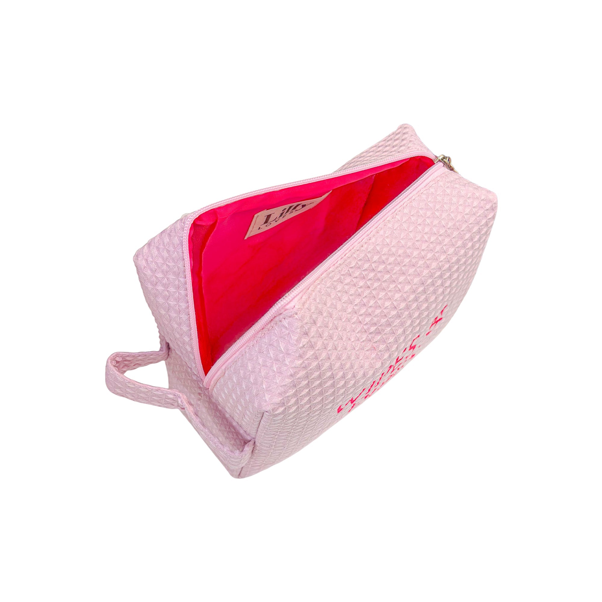 Pink Wipes & Dipes Waffle Bag