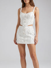 White Starfish Co-Ord Skirt