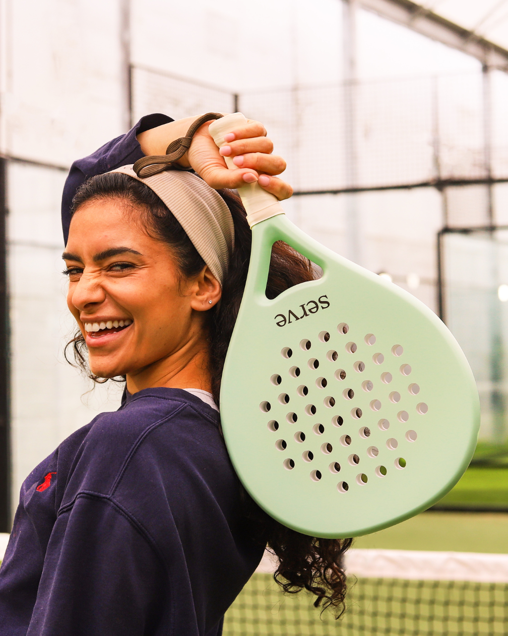 Pastel Green Padel Racquet