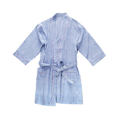 Blue Stripe Kimono Robe