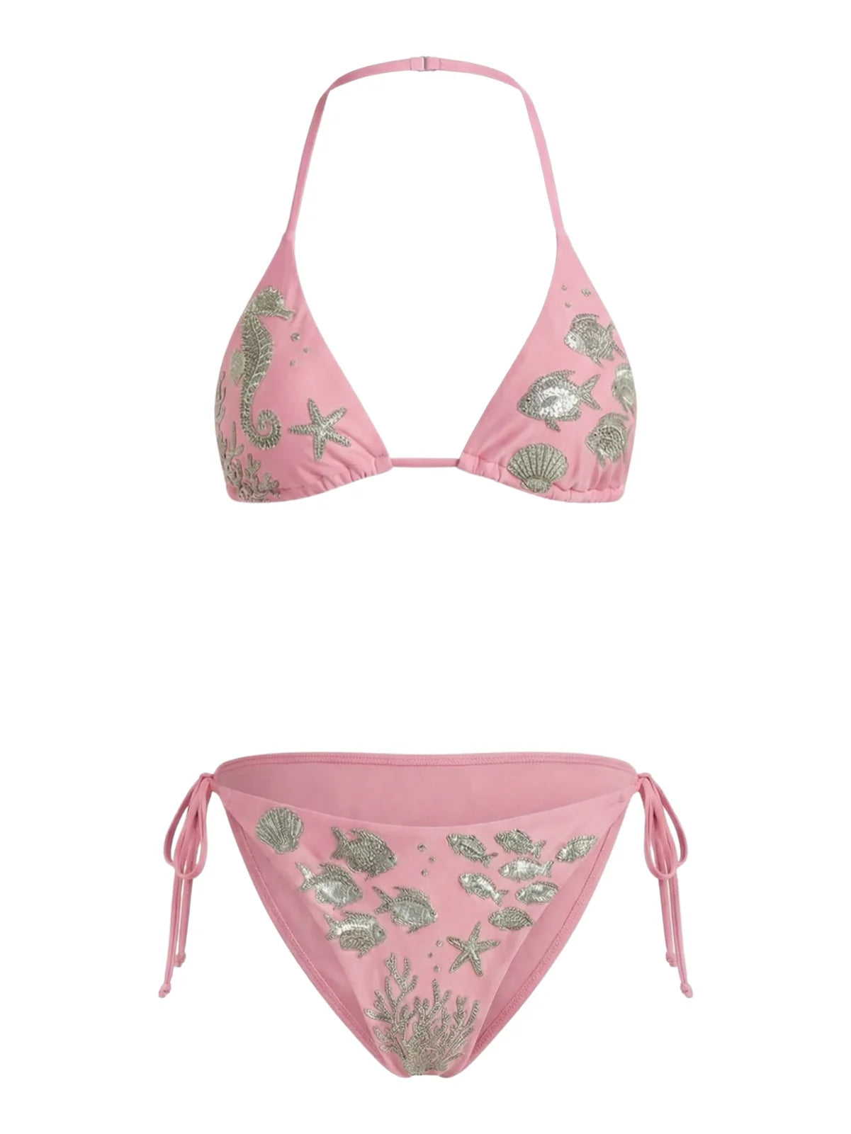 Coraline Embellished Triangle Bikini Bottom