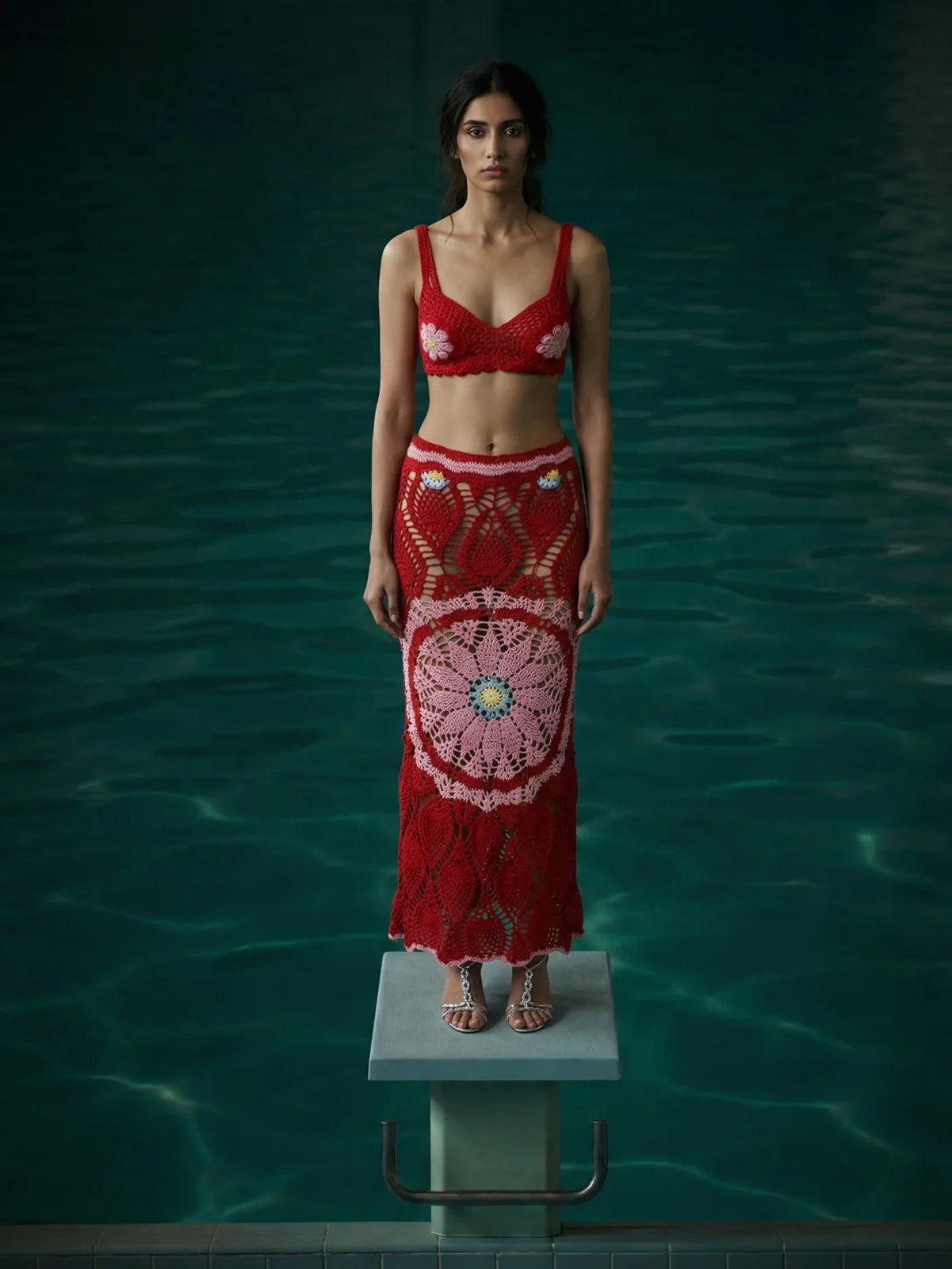 Red Bella Crochet Top