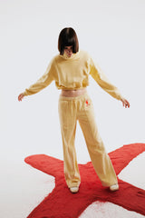 Destroyed Sweat Pant - Chino Green