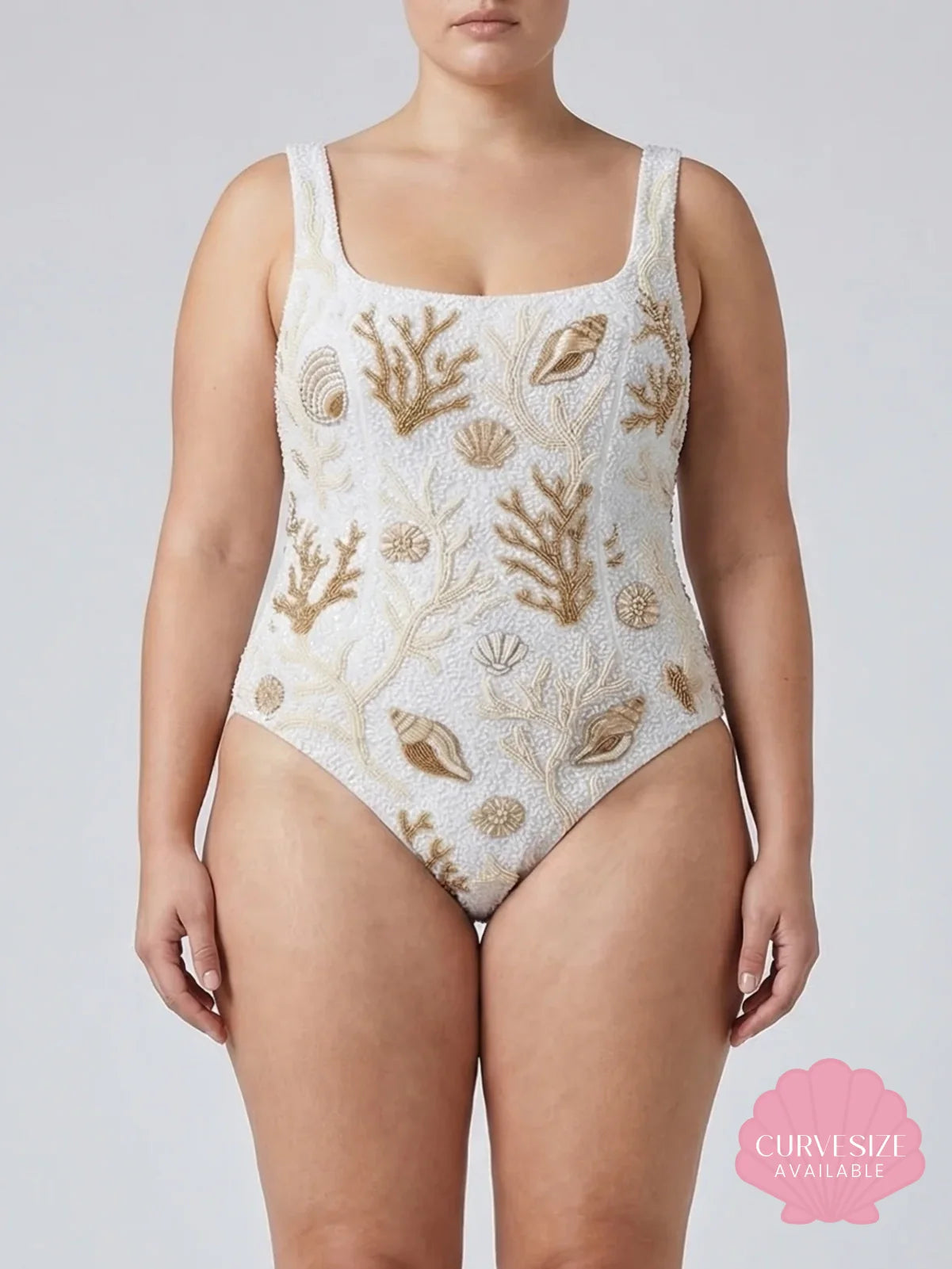 Ocean Treasure White Gold Swimsuit