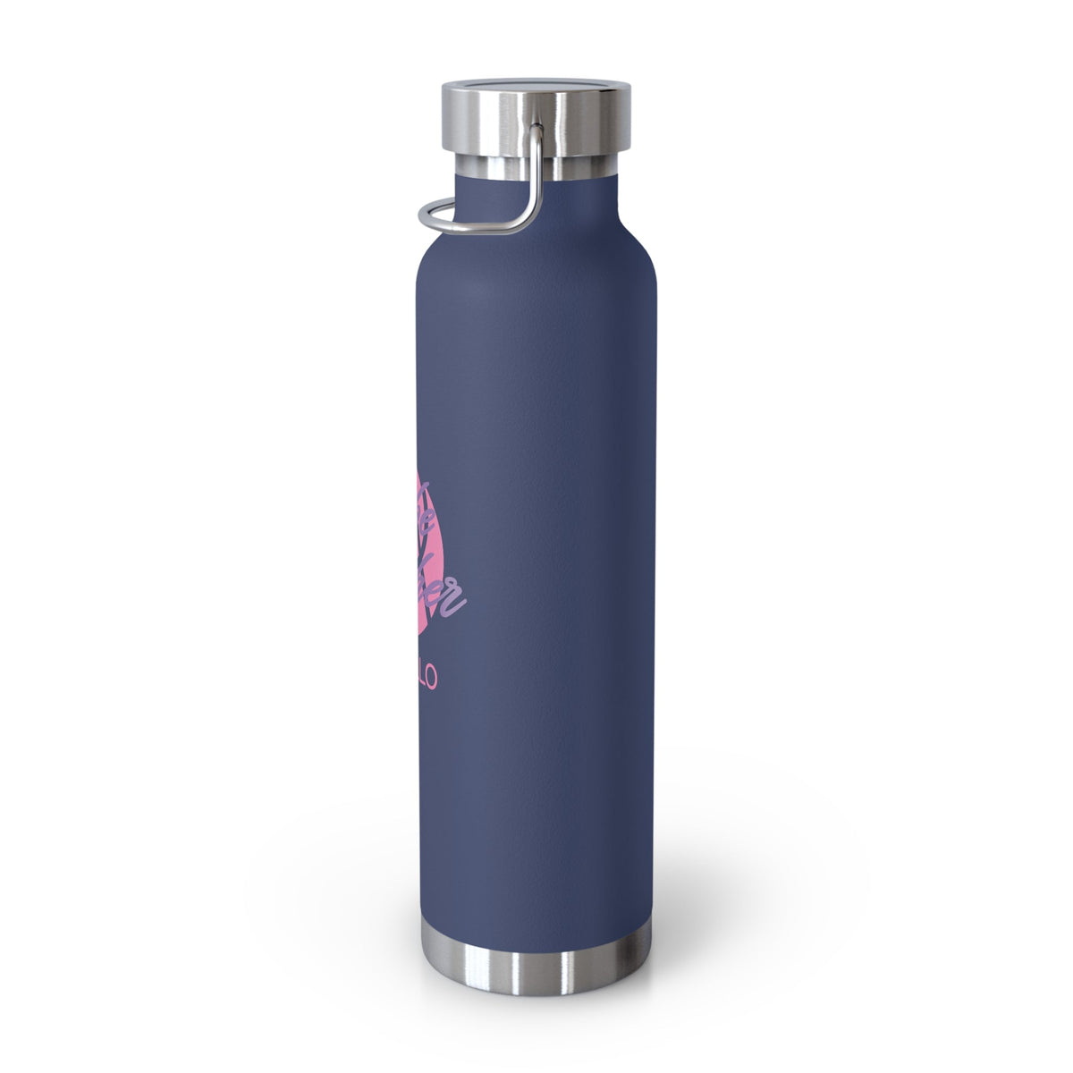 Copy of 22oz Copper Vacuum Insulated Bottle — Cheerful Mint Green Mascot Design