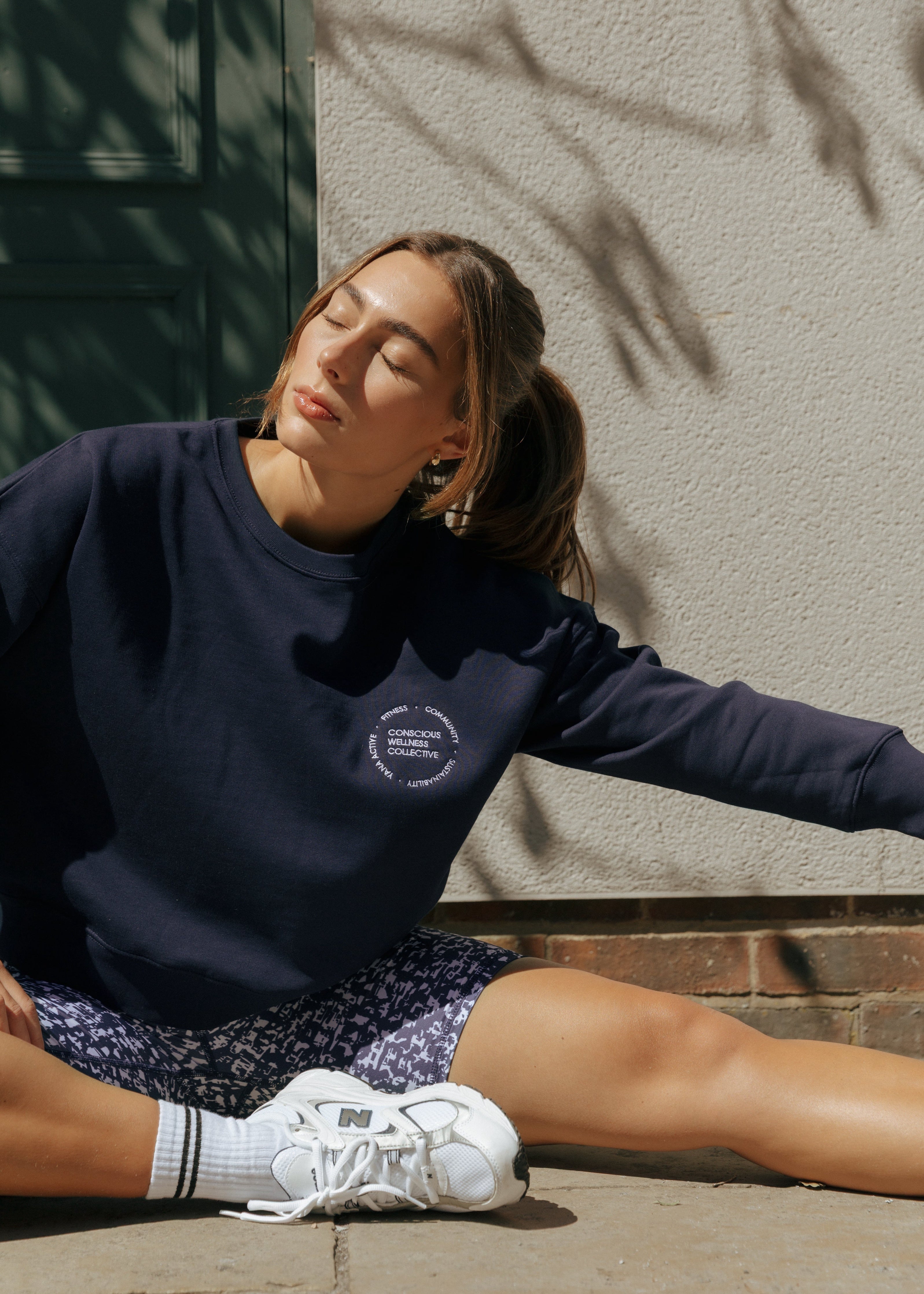 Palmaire Navy & White Printed Shorts