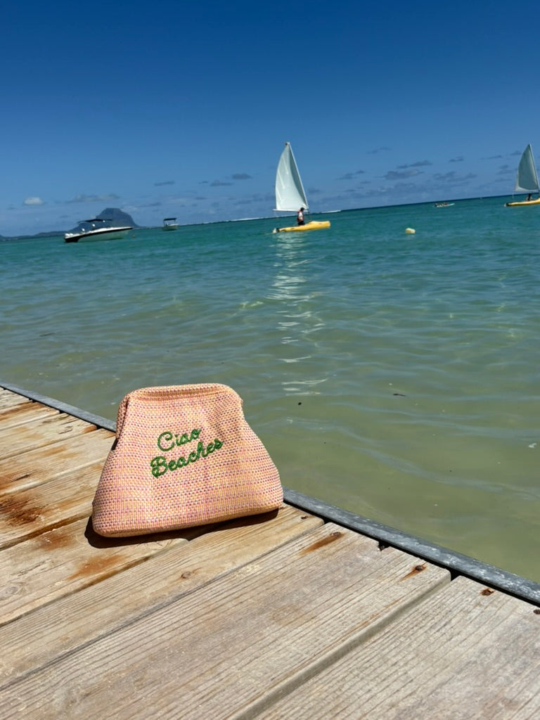 Ciao Beaches Pink Clutch
