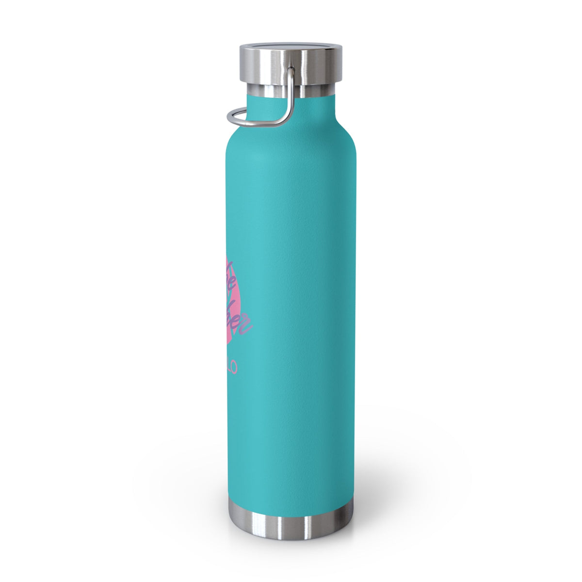 Copy of 22oz Copper Vacuum Insulated Bottle — Cheerful Mint Green Mascot Design