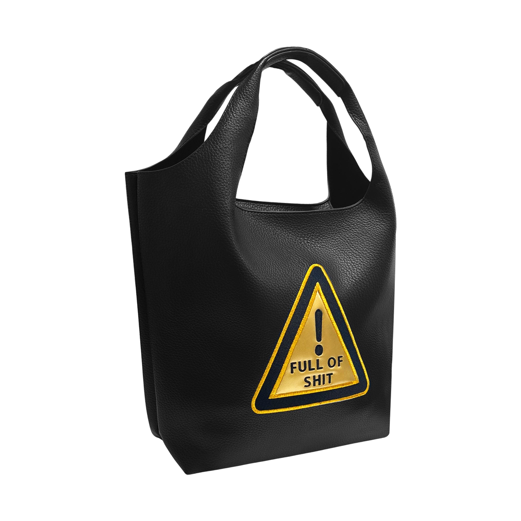 Warning Full of Shit Bucket Bag