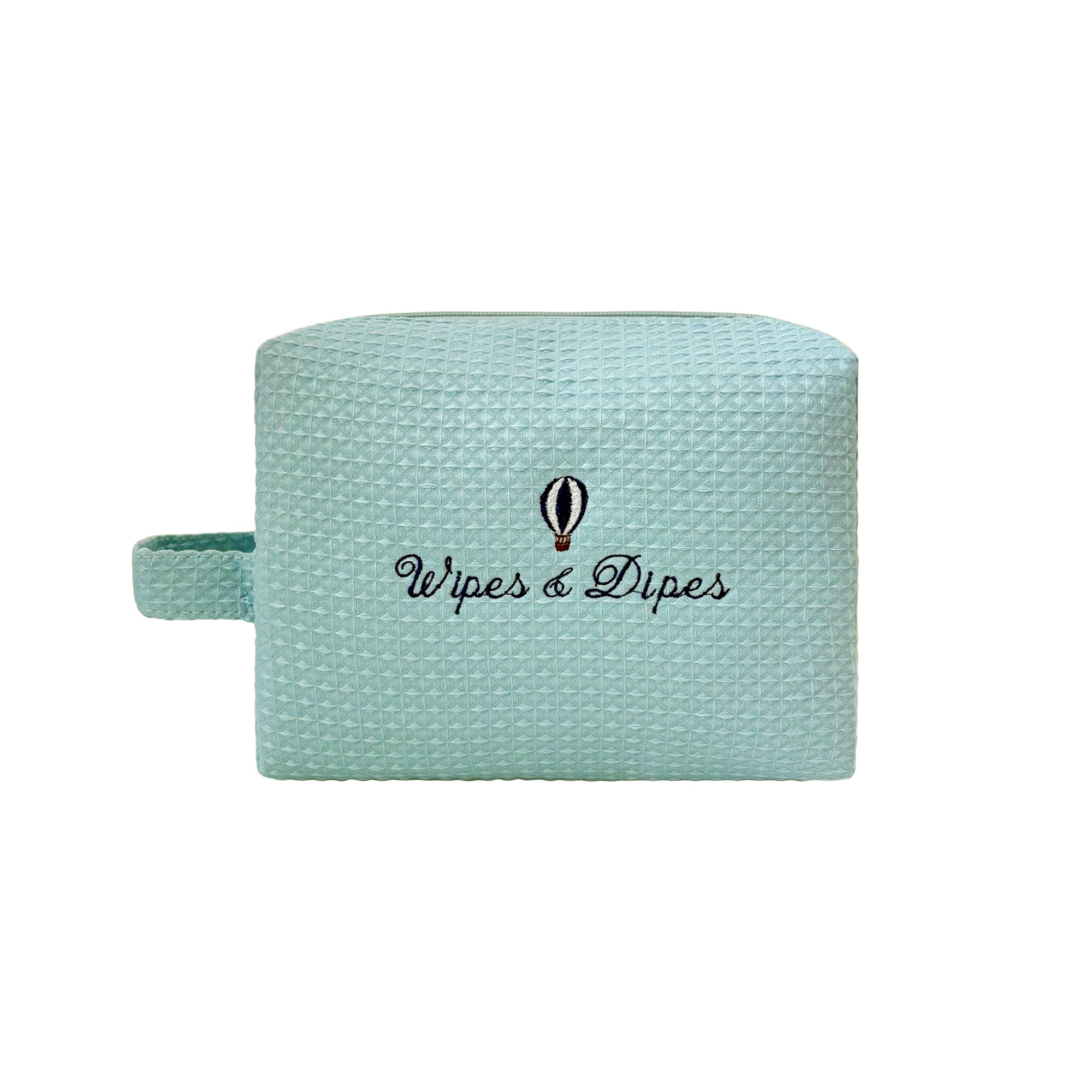 Blue Wipes & Dipes Waffle Bag