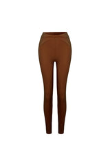 Legging With Stitch Detail - Brown