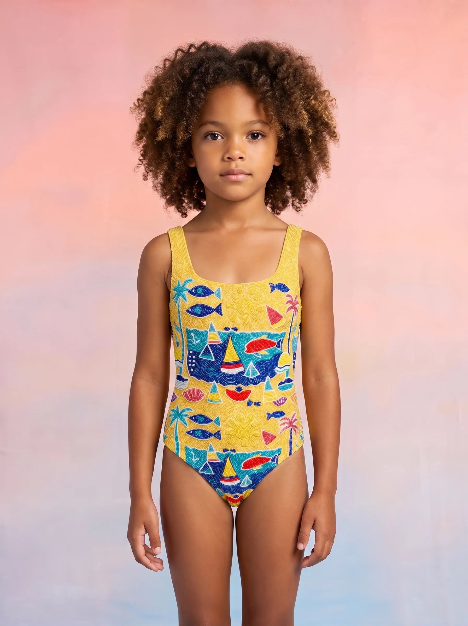 Lume Swell Kids Swimsuit Multi Colour