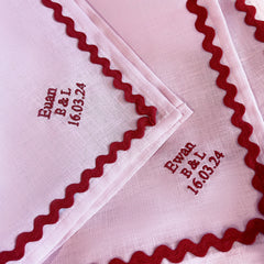 Wedding Ric Rac Napkins | Set 10
