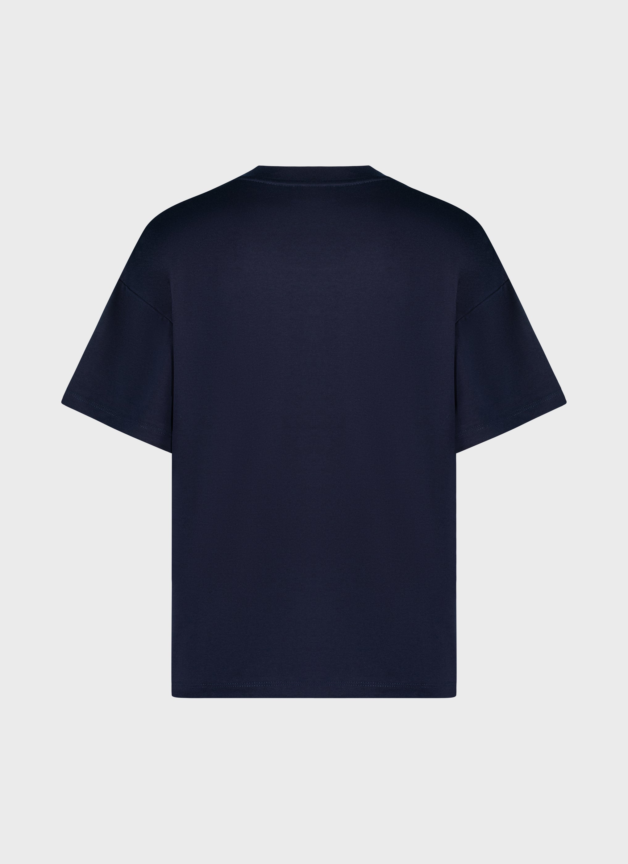 Short Sleeve T-Shirt - Navy Blue/Ivory