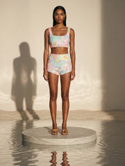 Boston Pastel Reef Crop Top